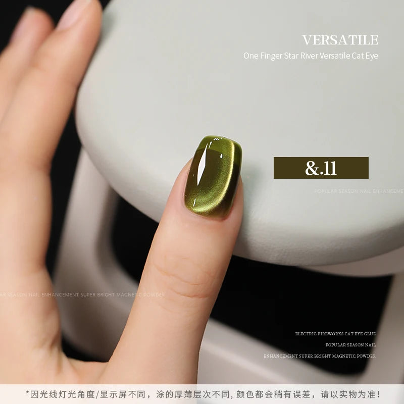 36color/set Star River Cat Eye Gel Nails Polish 15ml Magnetic Gel Glass Beads Semi Permanent Soak Off UV Nail Gel For Nail Salon