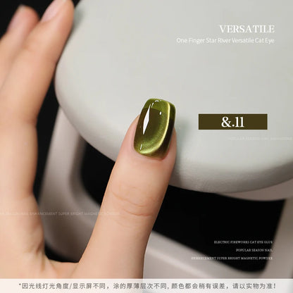 36color/set Star River Cat Eye Gel Nails Polish 15ml Magnetic Gel Glass Beads Semi Permanent Soak Off UV Nail Gel For Nail Salon