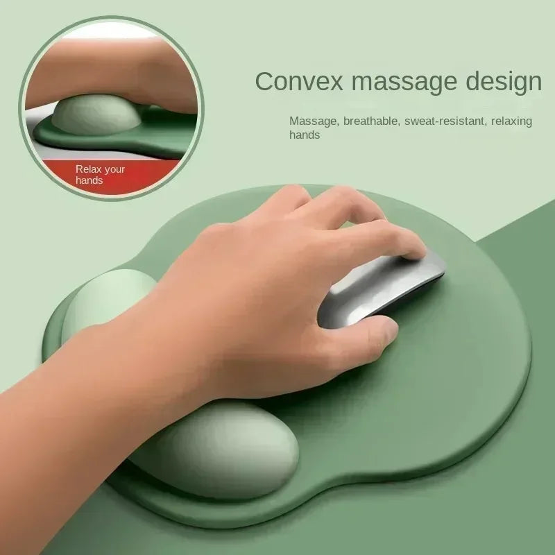 VAORLO Ergonomic Wrist Rest Mouse Pad: Soft Non-Slip Silicone Support