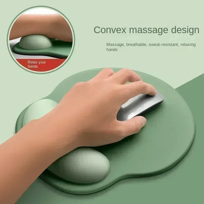 VAORLO Ergonomic Wrist Rest Mouse Pad: Soft Non-Slip Silicone Support