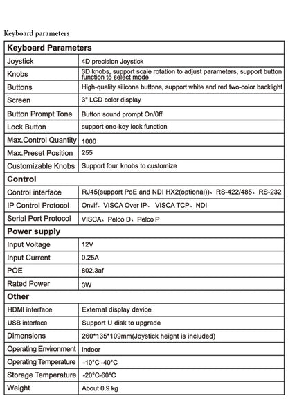 4K PTZ Video Conference Camera Kit with 20X Zoom & NDI
