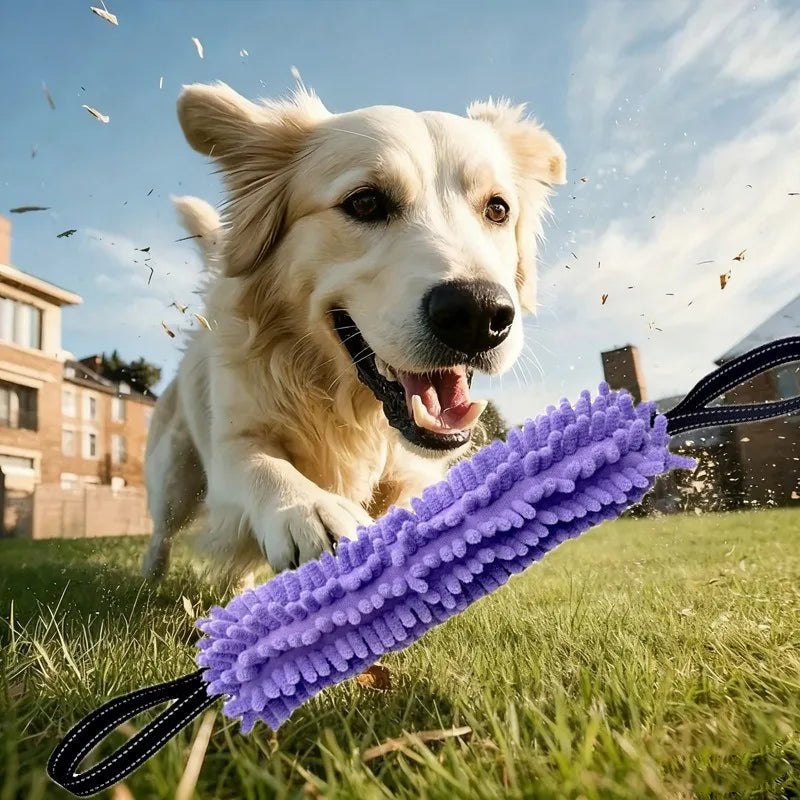 Dog Training Bite Stick Double Handle Interactive Toy Teeth Grinding Dog Training Stick Pet Dog Training Jute Sleeve Dog Toys