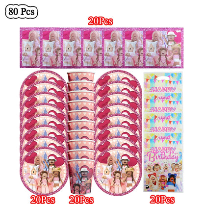 Pink Roblox Birthday Set 🎉🤖