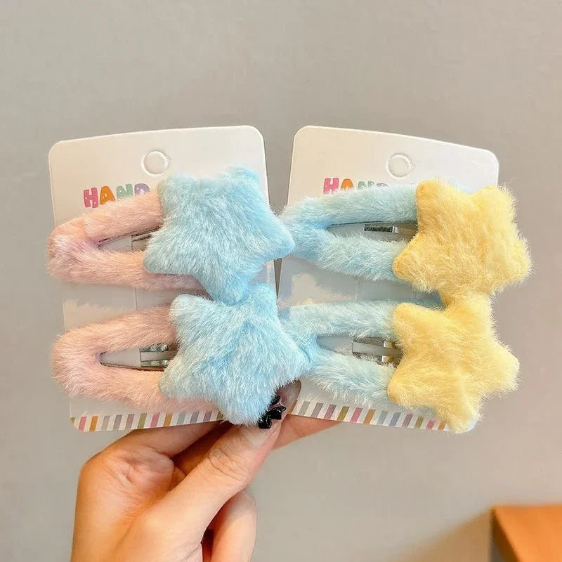 Y2K Star Hair Clips Set.