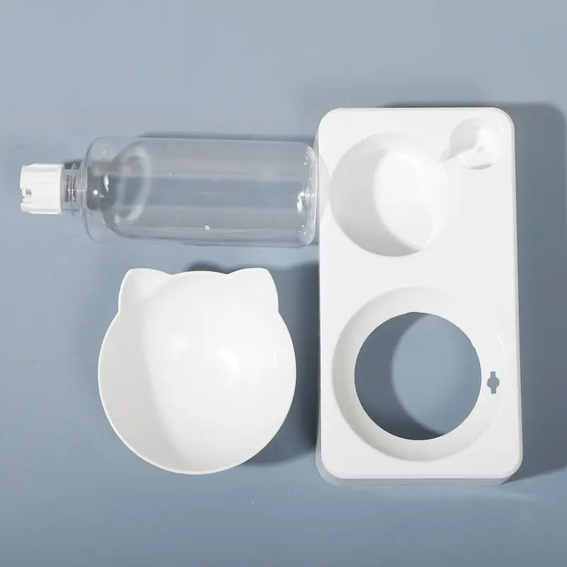 Tilted Pet Food & Water Bowl 🐶🐱🍽️