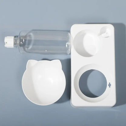 Tilted Pet Food & Water Bowl 🐶🐱🍽️