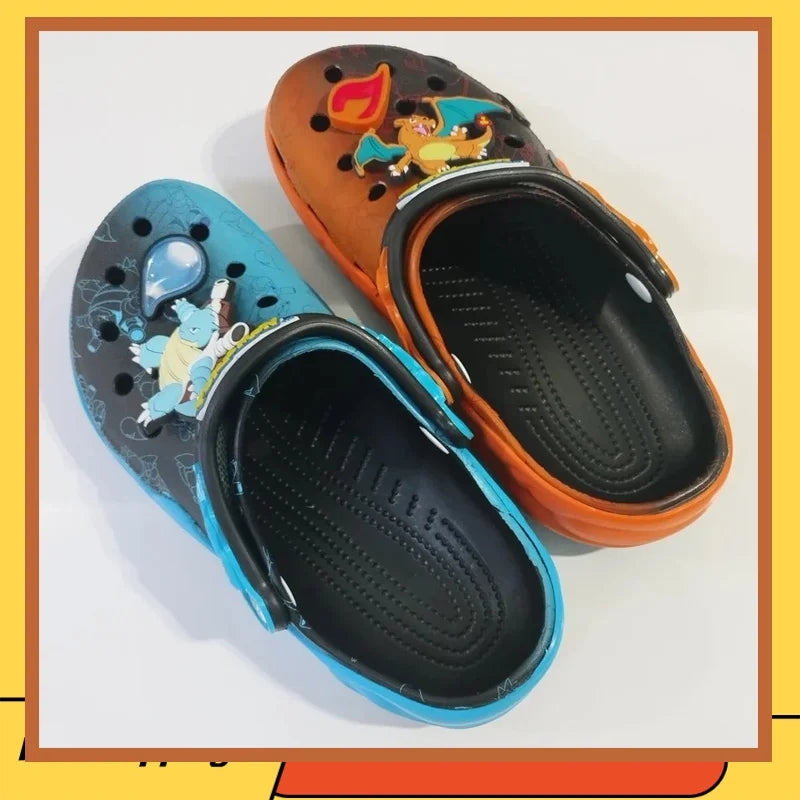 2026 Pokemon Series Peripheral Cute Slippers Eva Ultra-Light Soft Soles Versatile Comfortable Shoes Fpr Boys And Girls
