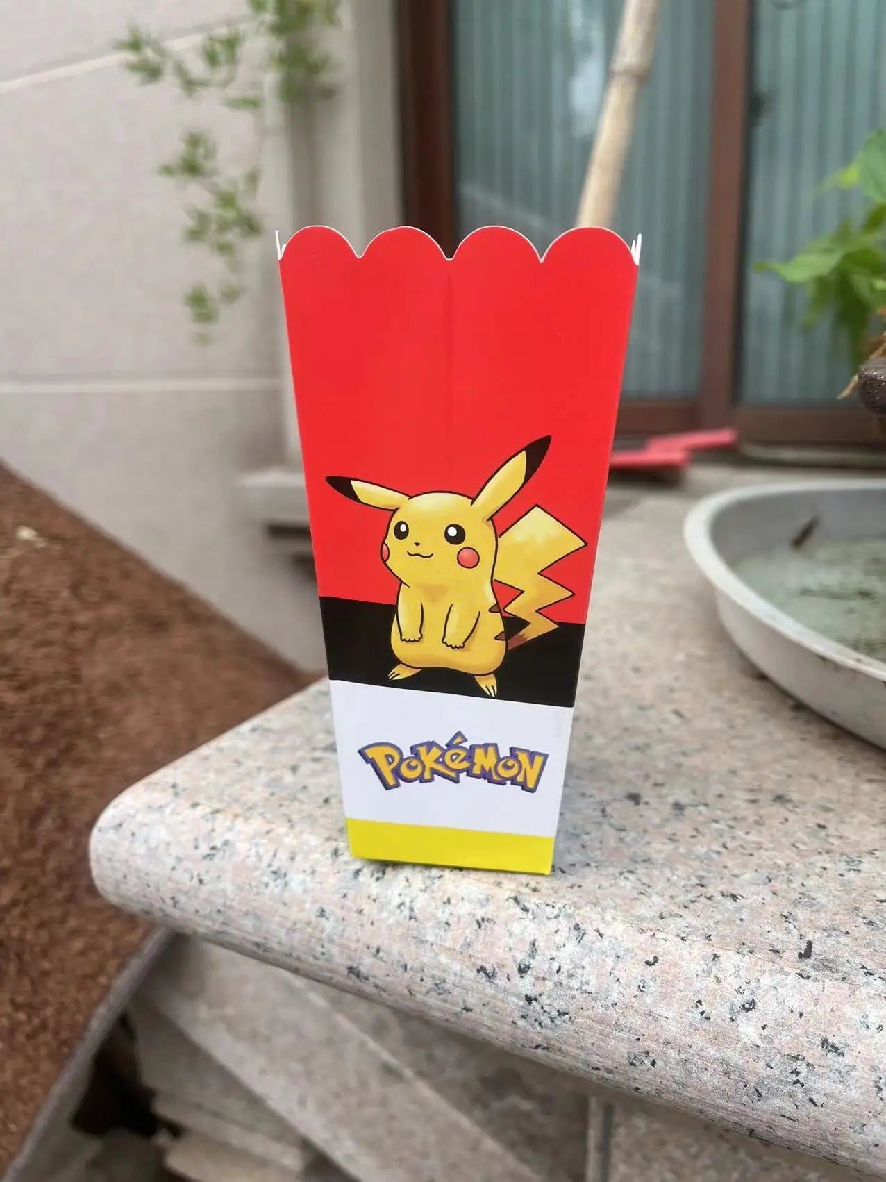Pokemon Popcorn Box Birthday Decor Pikachu Gift Box Poke Ball Cookies Chocolate Candy Box Baby Shower Kids Gifts Party Supplies