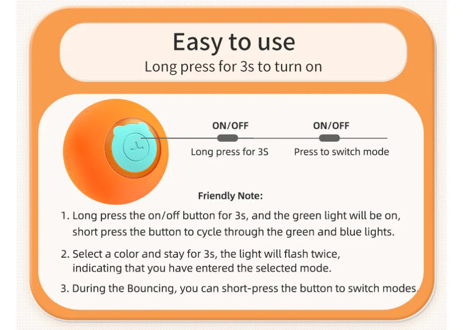 ROJECO Smart Cat Rolling Ball