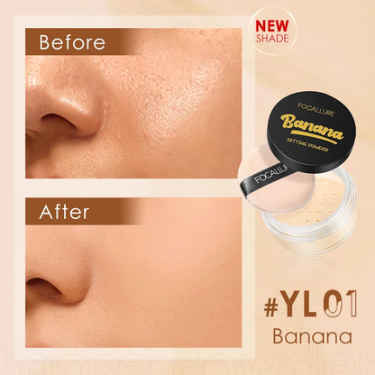 Focallure Face Loose Powder 3 Colors Ultra-Light Perfect Finishing Makeup Powder Waterproof Translucent Setting Powder Cosmetic