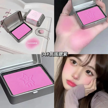 Iron box monochrome blush low saturation light pink nude pink girl clear and white