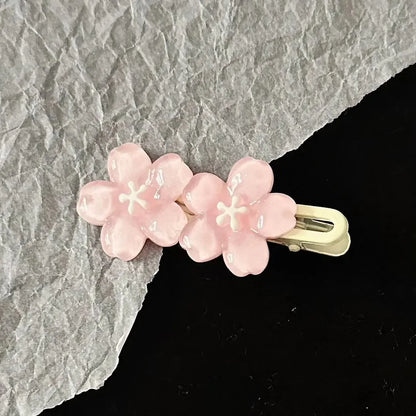 Jelly Cherry Blossom Hair Clips.