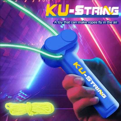 Cat and dog night light rope launcher toy, new and unique, luminous rope, high-speed propelling device.