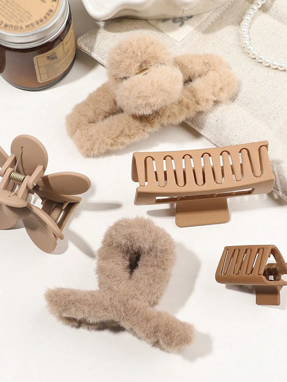 Autumn Winter Hair Clips Set.