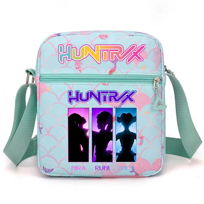 New⭐️ KPOP Shoulder Bag Crossbody Bags Double-deck Storage Bag Large Capacity Square Zip Storage Sports Bag Fans Gift