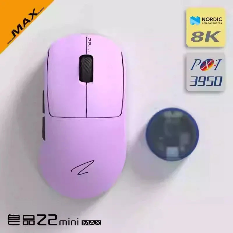 Zaopin Z2 Mini Wireless Mouse 3modes 8k Paw3950  Bluetooth Game Mouse Nordic 52840 Lightweight Customized Gaming Accessory Gifts