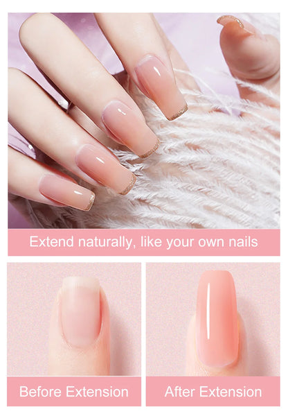 LIMEGIRL Set Poly Nail Gel for Extension Gel Set Manicure Acryl Gel Varnish Set 15ML Acrylic Liquid Nail Art Nail Kit UV Gel Kit