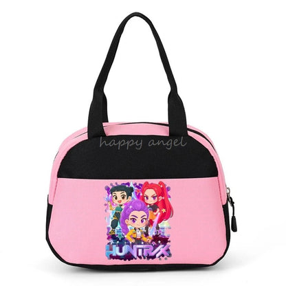 New Lunch Bags KPop Demon Hunters Print Women Men Large Capacity Picnic Drink Thermal Bag Portable Outdoor Food Lunch Handbags