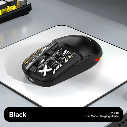 Stylish Lightweight Tri-Mode Bluetooth Wireless Mouse Rechargeable Silent Mouse Low Latency for Gaming Esports Office Work