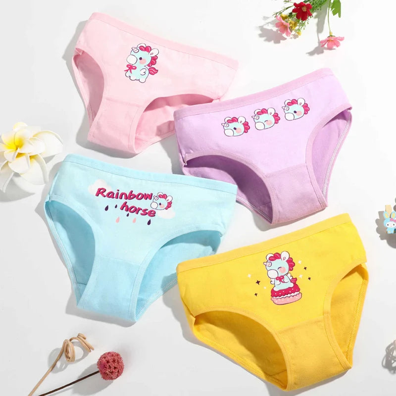 4pcs Pokemon Boys Boxer Underpants Cotton Anime U Pouch Bulge Underwear Cartoon Shorts Kids Cute Breathable Boxer Pants 2-12Y