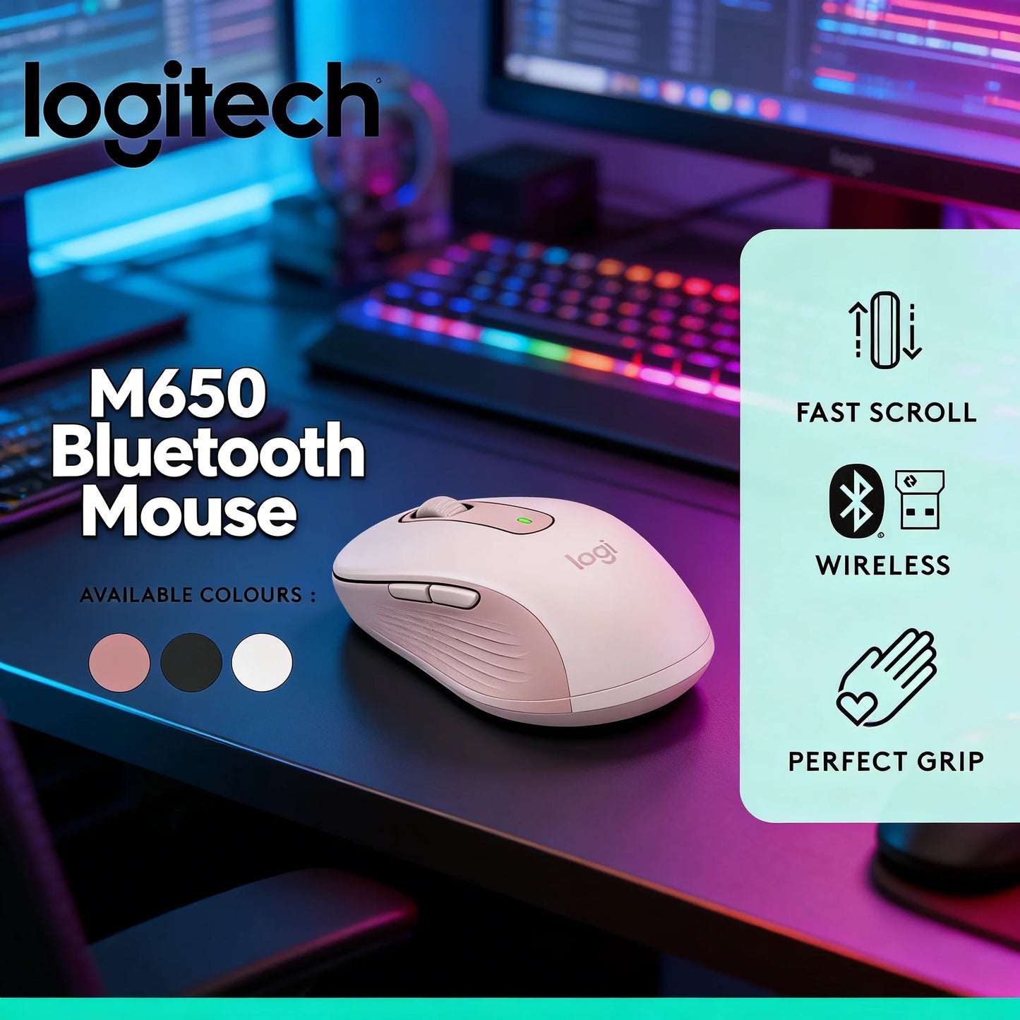 Logitech G309 Kamisato Ayaka Special Edition Wireless Bluetooth Dual-Mode Esports Mouse Hybrid Switches+G102/G203/G304/G305/M220