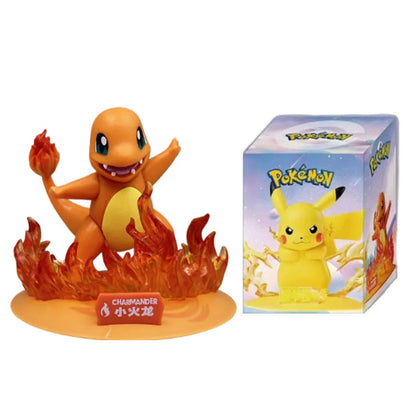 12 style Pok é mon Doll Pikachu Blind Box Anime Models Desktop Decorations Action Figure Collection Pok é mon Toys Birthday Gift