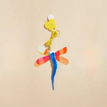 Swinging On The Swing Hanging The Door Cat Teaser Stick Elastic Rope Extendable Cat Toy