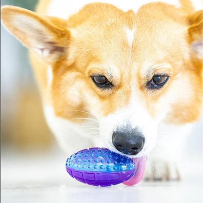Pet Dog Puppy Squeaky Chew Toys Sound Pure Natural Non-toxic Rubber Outdoor Play Small medium Dogs Funny Ball for Dog Supplies