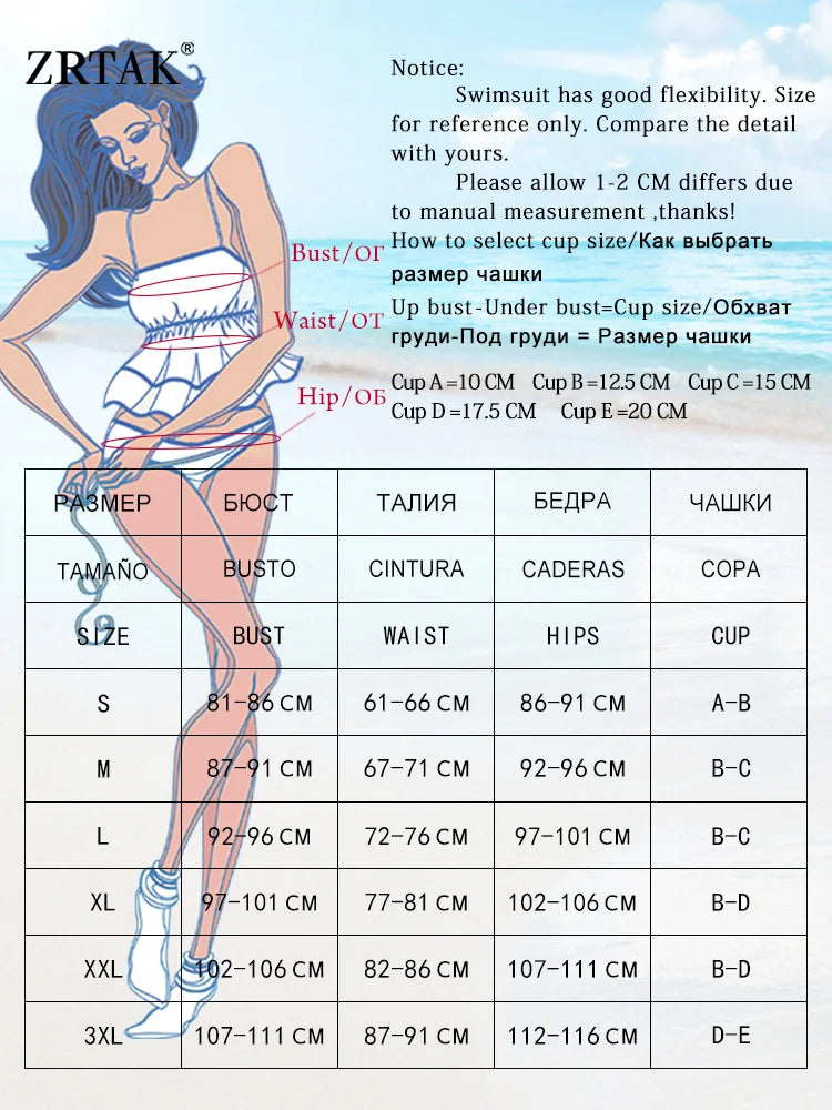 ZRTAK Triangle Bikini Set Sexy Swimwear Women 2026 Bikinis Floral Print Swimsuit Micro Thong Bandage Bathing Suits