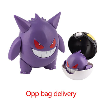 Pokemon Pokeball Figure Ball Pikachu Charizard Mewtwo Mew Eevee Gengar Lapras Blastoise Venusaur Gyarados Educational Toy Kids