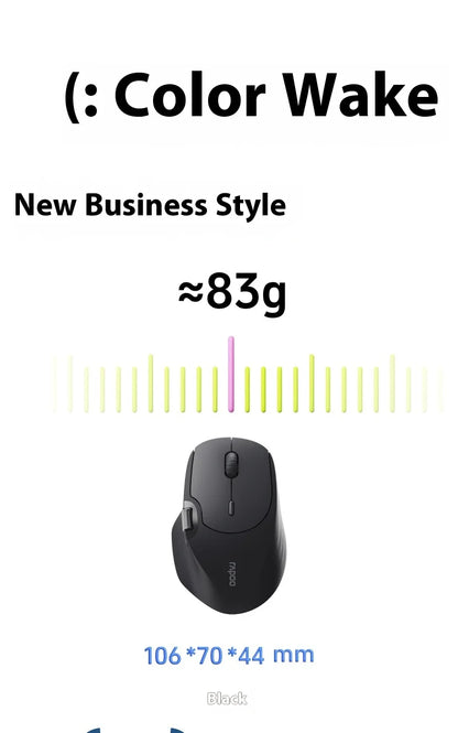 Rapoo MT560 Mouse 3mode Wireless Mice Ergonomic Hall Magnetic Induction Knob Cross Screen Custom Lightweight Gaming Pc Accessory