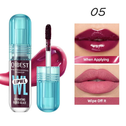 1PC mirror lip gloss, moisturizing, lightweight, non greasy, long-lasting luster, non stick to cup lip gloss