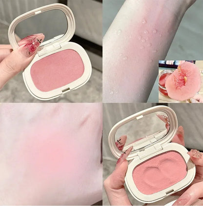 Face Blusher Matte Natural Cheek Tint Brighten Face Contouring Waterproof Cosmetics Blush Powder Soft Female Makeup 1pcs Blusher
