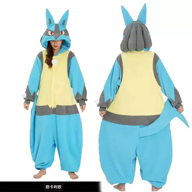 In Stock Snorlax Squirtle Mewtwo Onesie Gengar Cosplay Costume Halloween Adult Anime Cute Cat Eevee Boys And Girls Pajamas