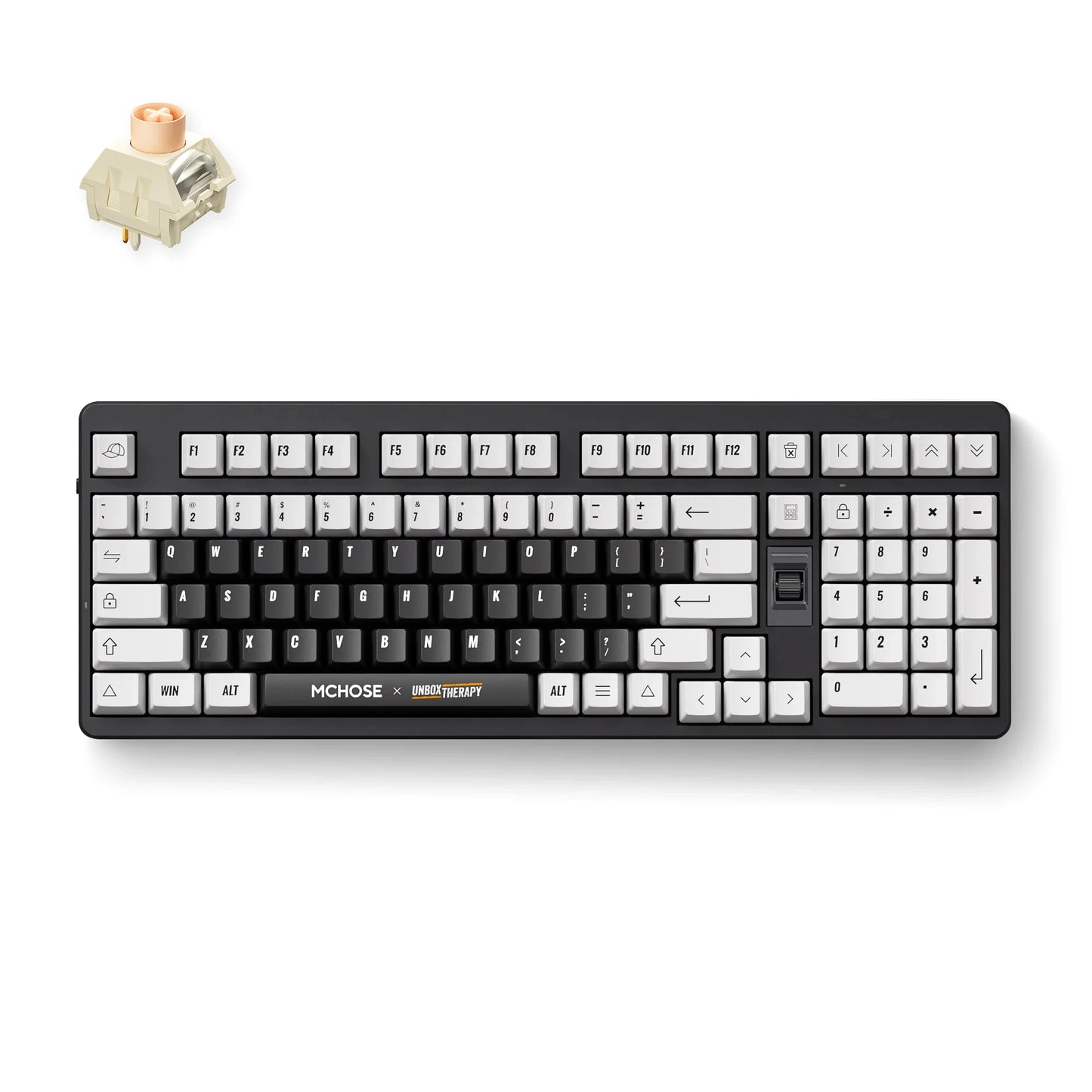 MCHOSE x Unbox Therapy - UT98 Mechanical Keyboard Wireless Quiet Offices KeyboardRGB Backlit Customized Gaming Silent Keyboard