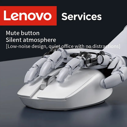 Lenovo Wireless Mouse, Silent Mouse for Business and Office Use, Ergonomic Design, Compatible with Multiple Platforms, 2.4g Connection, 1.5V Dry Battery Powered, Product Does Not Include Batteries