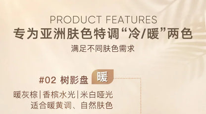 Judydoll Highlight Facial Contouring Palette Matte Brighten Three-dimensional Shadow Lasting Glow Shimmer Powder Cosmetics