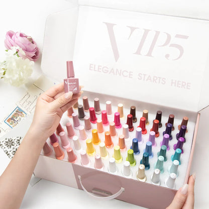 VIP5 Venalisa Nail Gel Polish Kit HEMA FREE Jelly Pink Nude Color Sparkle Gel Varnish Self Leveling Gel Nail Varnish Whole Set