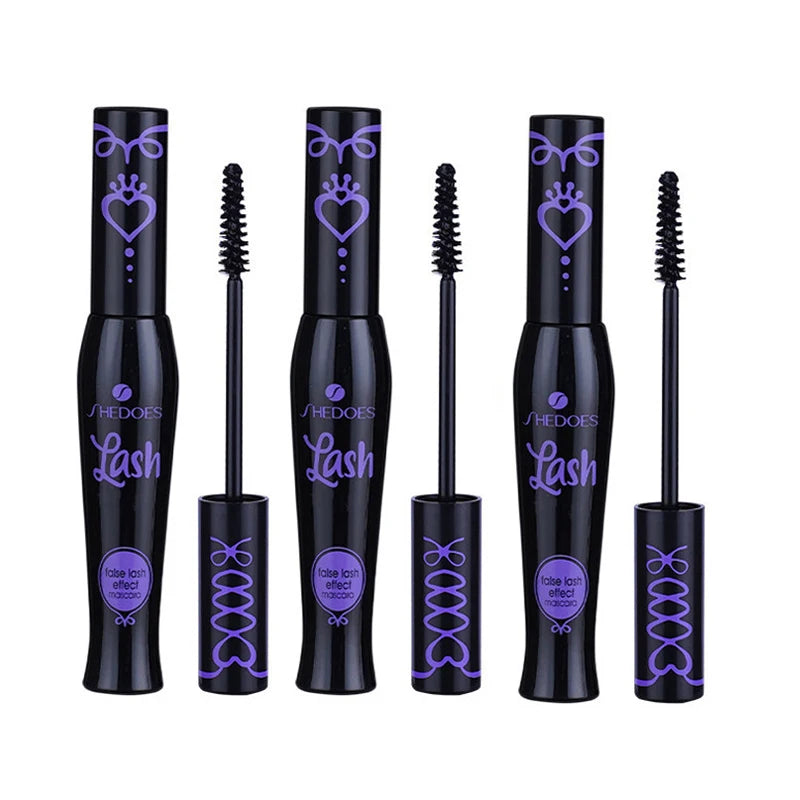 SHEDOES Curling Mascara 3-Pack: Waterproof Lash Lift with Plant Squalane