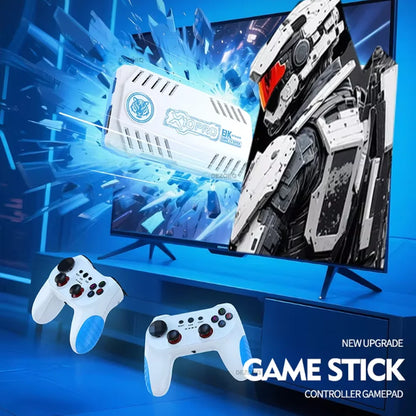 Reebolnic X10 Pro 128G 50000+Game Installed Retro Video Game Console 4K HD 50+Simulators Wireless X10 Pro Orange Game Stick