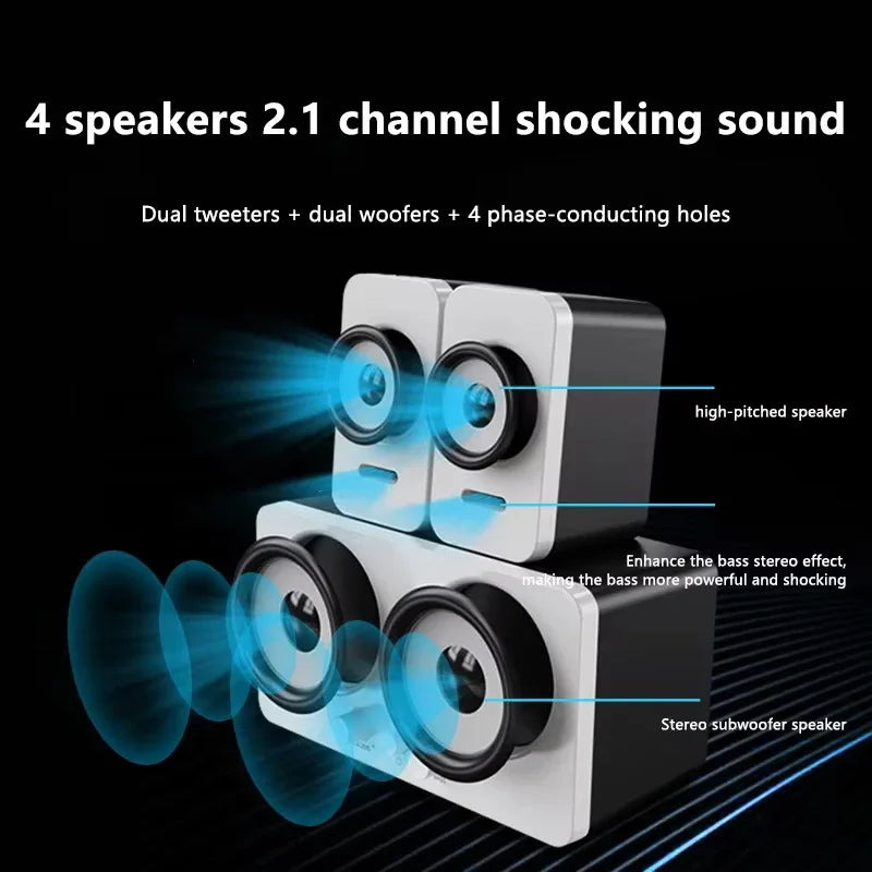 Computer Speakers with Subwoofer & 3D Surround Sound