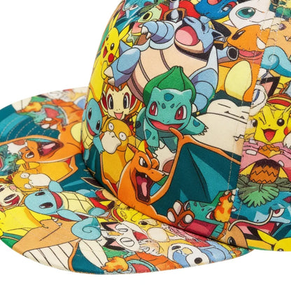 Pikachu Baseball Cap Peaked Cap Cartoon Anime Character Flat Brim Hip Hop Hat Couple Outdoor Sports Cap Birthday Gifts