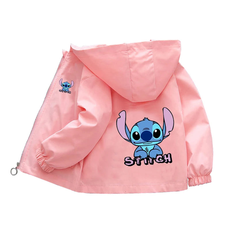 Boys Spiderman Hooded Jackets 1-10 Years Girls Spring Autumn Stitch Print Sports Coats Children Cartoon Outerwear Kids Clothes