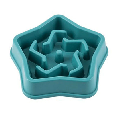 1pc Dog Slow Food Bowl Plastic Anti-Choking Slow Eating Cloud Shape Large Dogs Prevent Vomiting And Protect Intestines