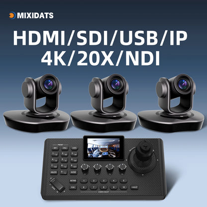4K PTZ Video Conference Camera Kit with 20X Zoom & NDI
