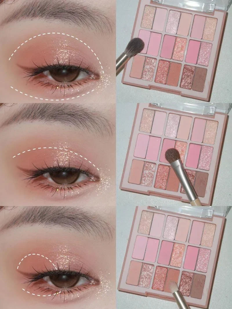 18 Color Pearl Matte Palette