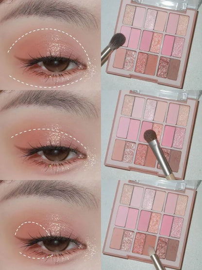 18 Color Pearl Matte Palette