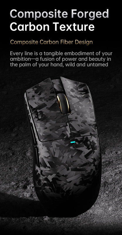 Attack Shark X11 Ultra 59g Superlight Wireless 8K Gaming Mouse Carbon Fiber Nano-Metal Ice Coating PAW3950MAX