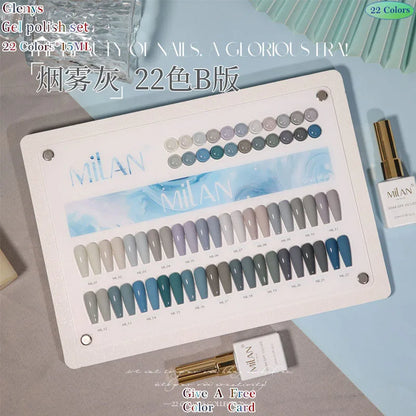 Glenys 22 color series nail polish glue, full network popular color, full immersion gel nail salon, nail art varnish set