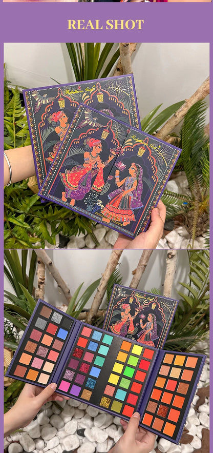 72 Colors Glitter Eyeshadow Palette Matte Waterproof Long Lasting Pressed Powder Cosmetics Kit Fashion Women Eye MakeUp Pallet